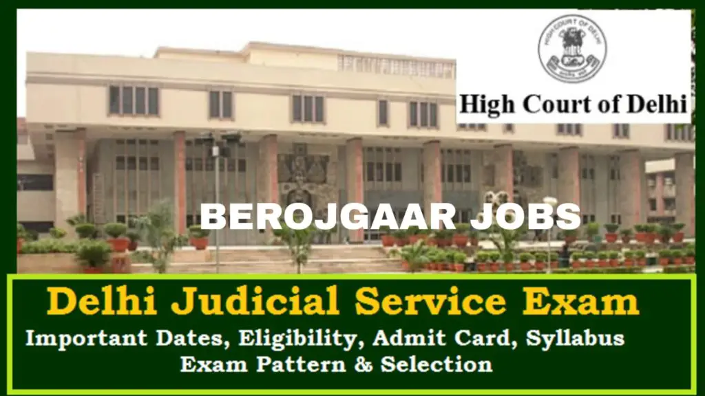 Delhi Judiciary Services Exam 2023 Notification Out Apply Online