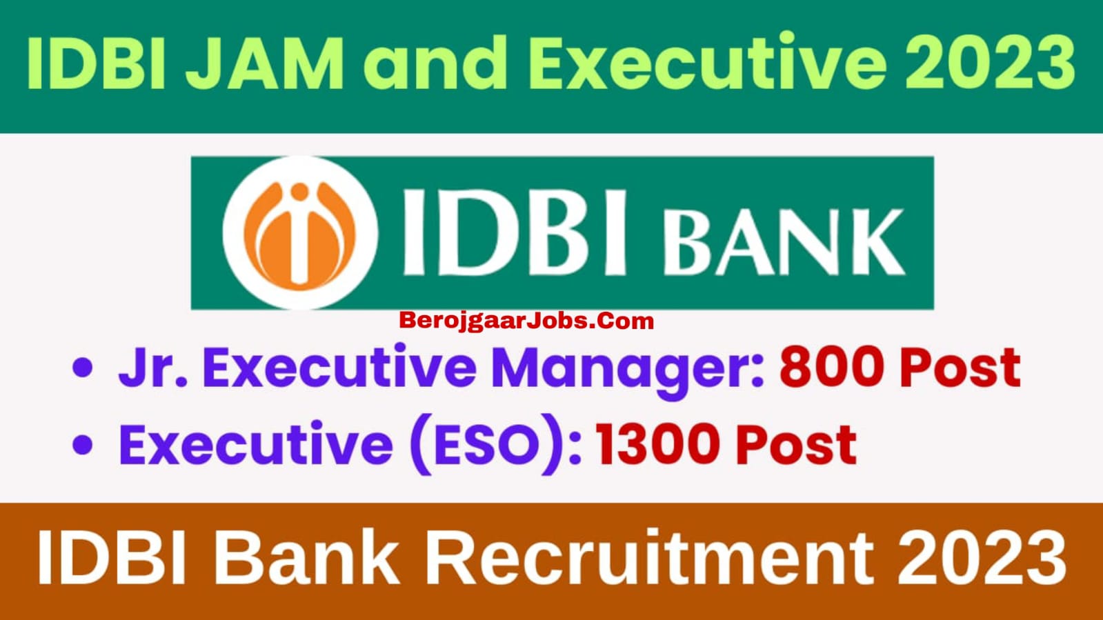 IDBI Bank Recruitment 2023