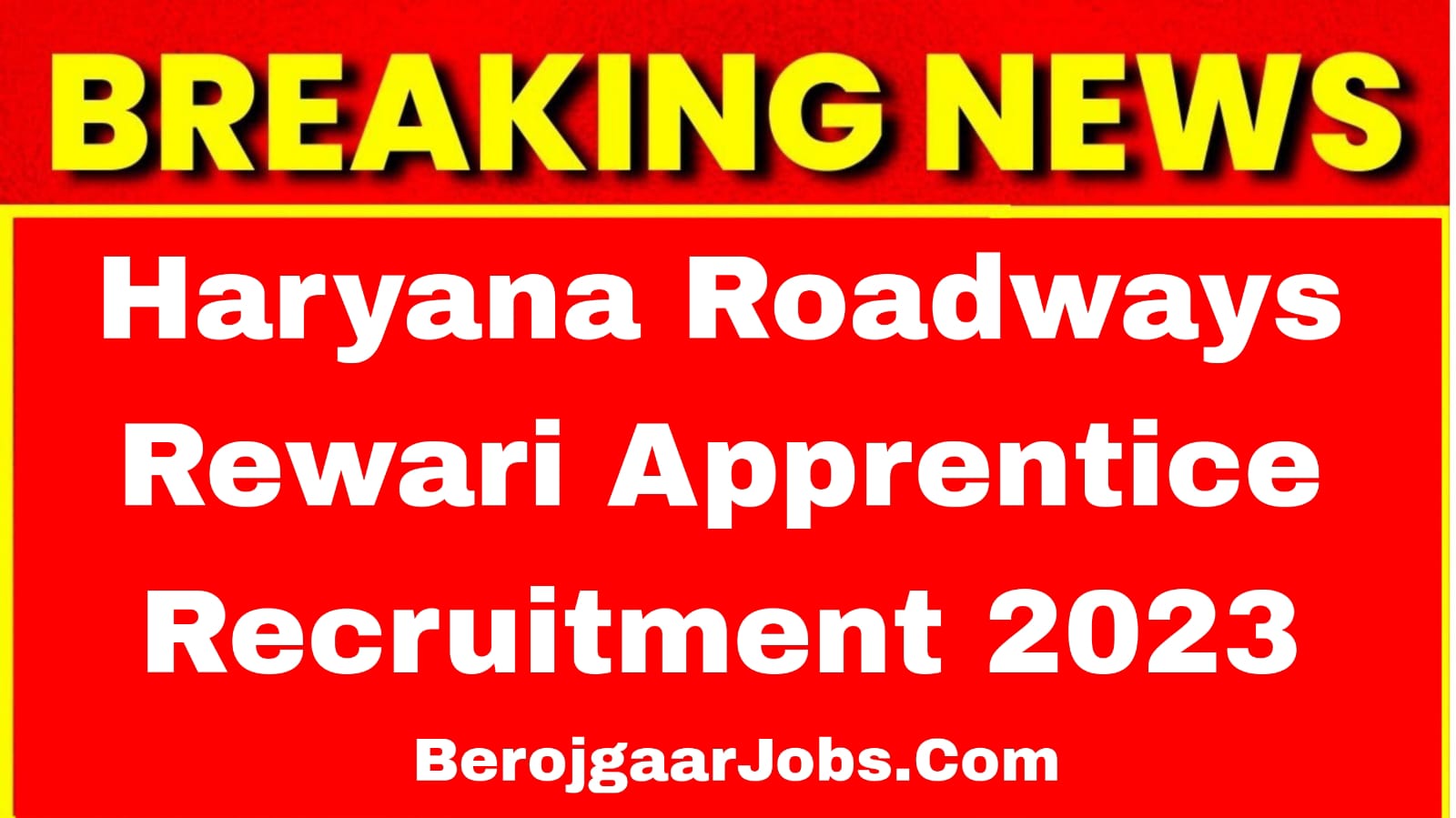 Rewari Roadways Apprentice Recruitment 2023 Online Form