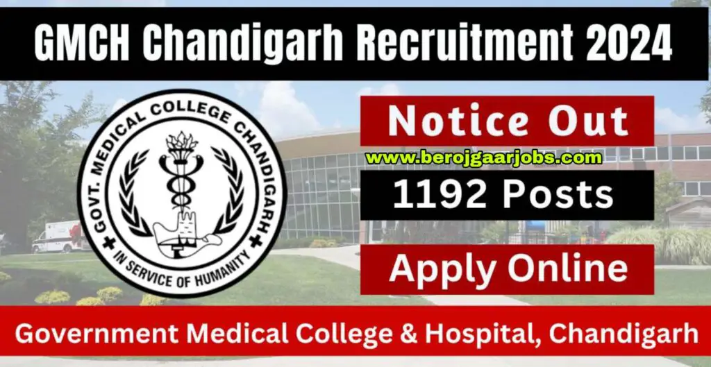 GMCH Chandigarh Online Form 2024 Notification Out 