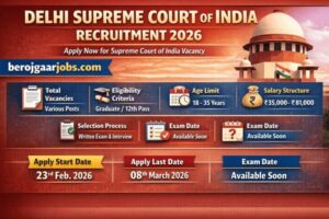 Delhi Supreme Court of India Recruitment 2026