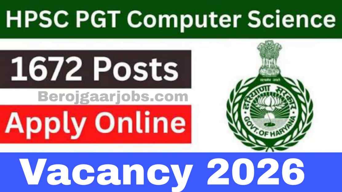 HPSC PGT Computer Science Vacancy 2026