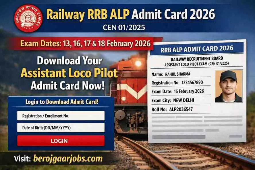 Railway RRB ALP Admit Card 2026