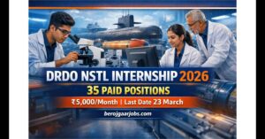 DRDO NSTL Internship 2026