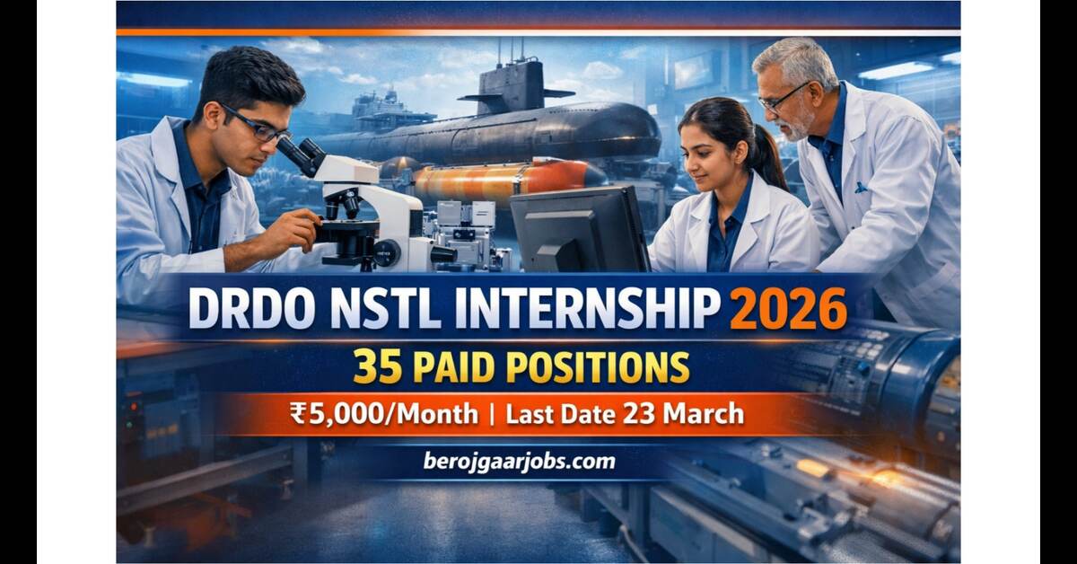 DRDO NSTL Internship 2026