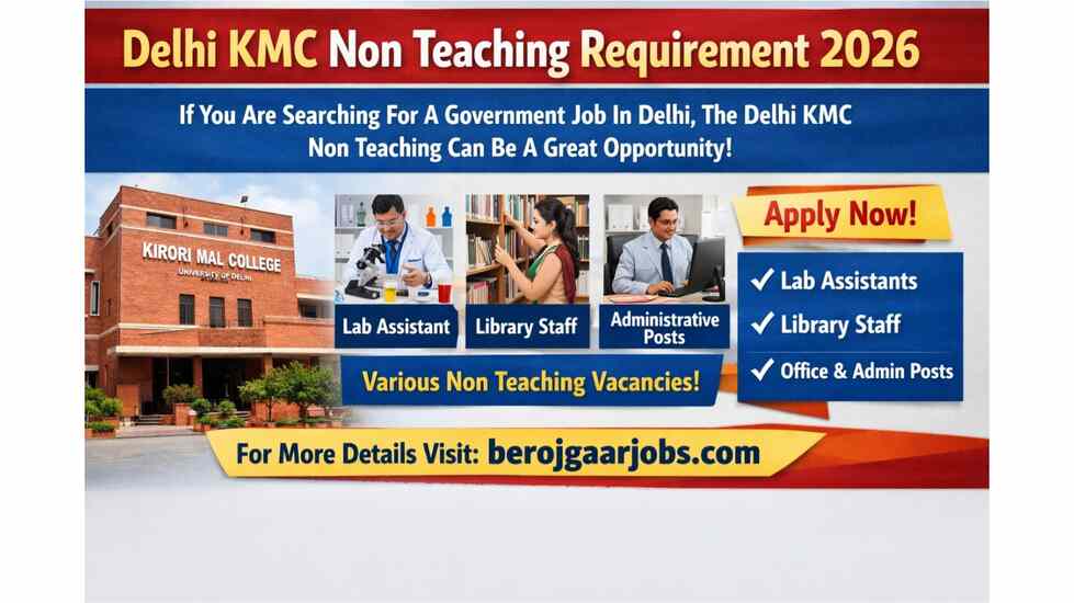 Delhi KMC Non Teaching Requirement 2026