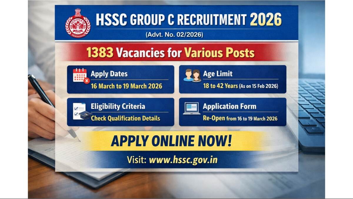 HSSC Group C Various Post Recruitment 2026
