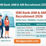 IDBI Bank JAM & AM Recruitment 2026