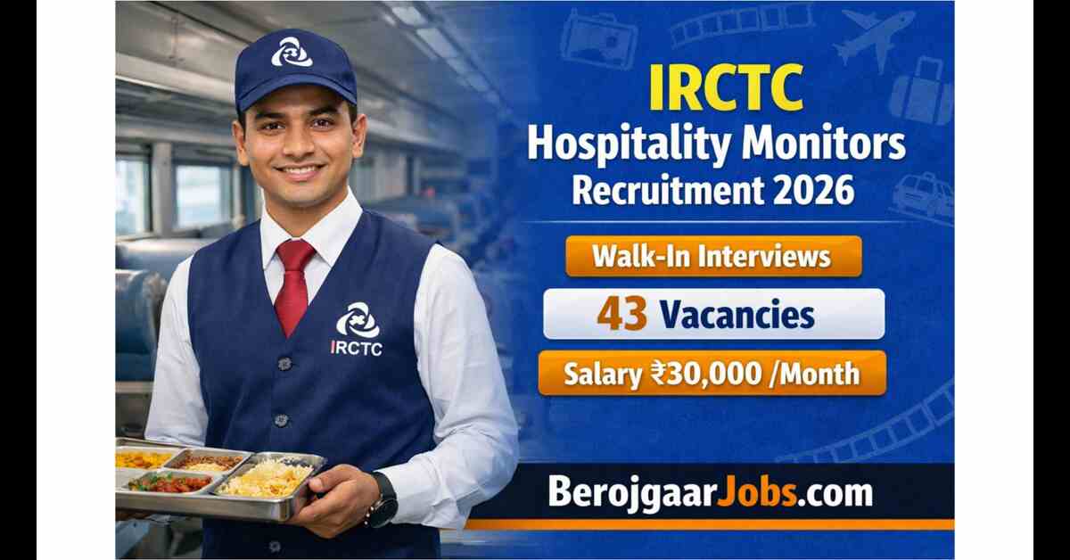 IRCTC Hospitality Monitors Recruitment 2026