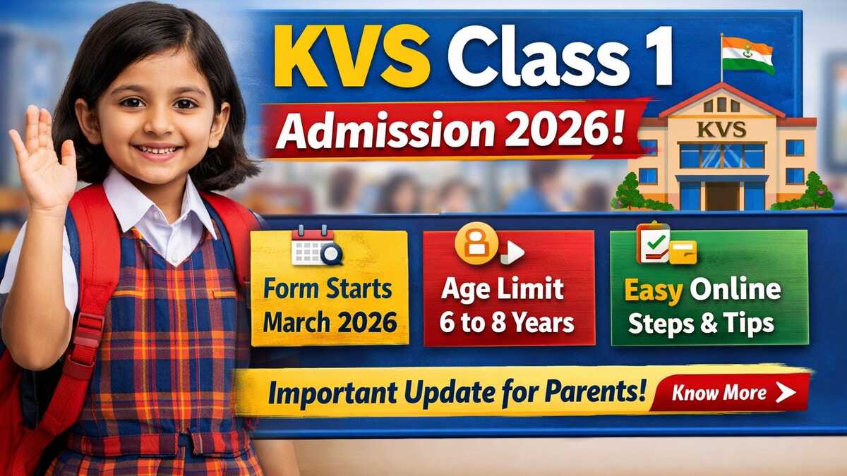KVS Class 1 Admission Form 2026