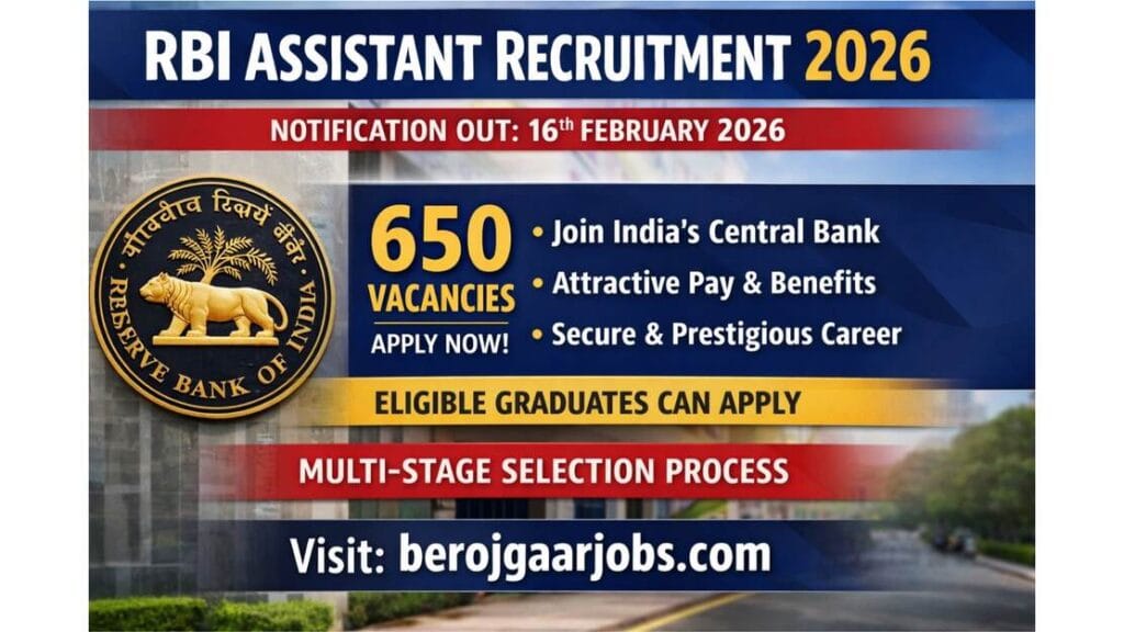 RBI Assistant Recruitment 2026