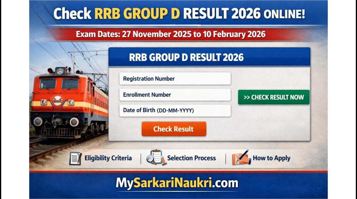 RRB Group D Result 2026