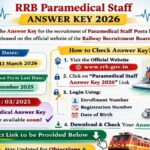 RRB Paramedical Staff Answer Key 2026