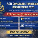 SSB Constable Tradesman Recruitment 2026