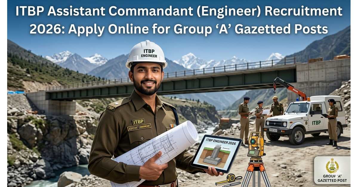 ITBP Assistant Commandant Engineer Recruitment 2026